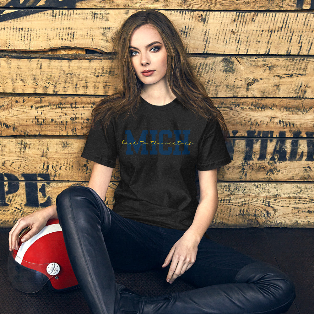 University of Michigan Blue "Hail" Unisex t-shirt