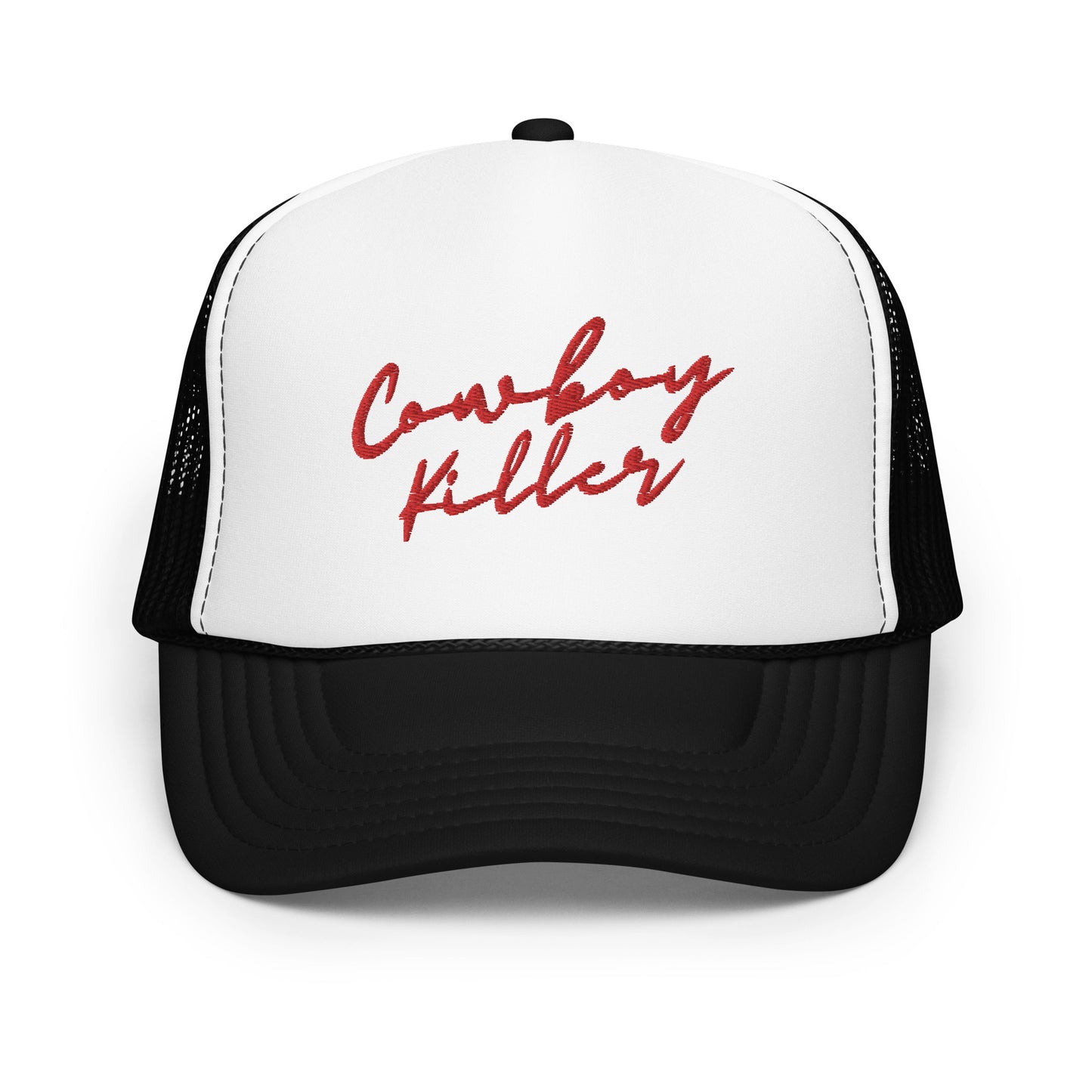 Cowboy Killer Foam trucker hat - Red Embroidery