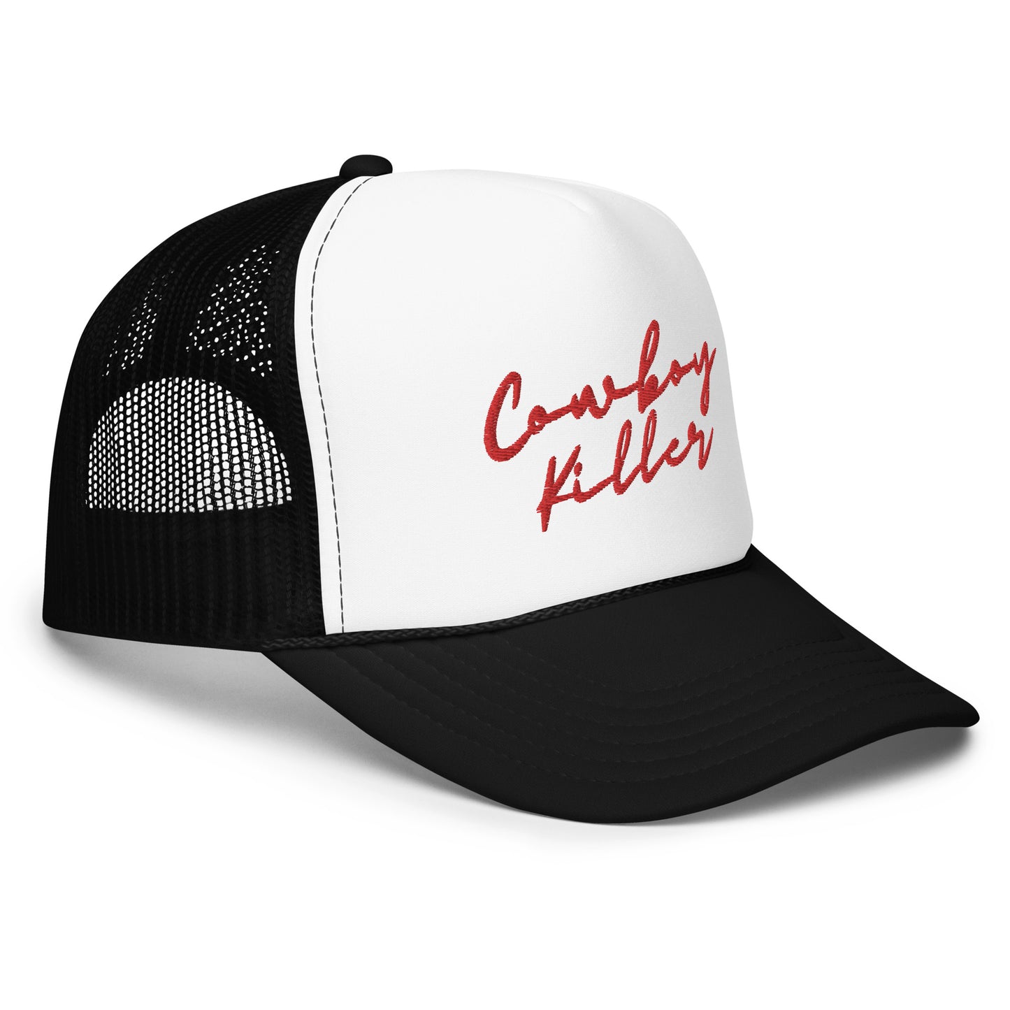 Cowboy Killer Foam trucker hat - Red Embroidery