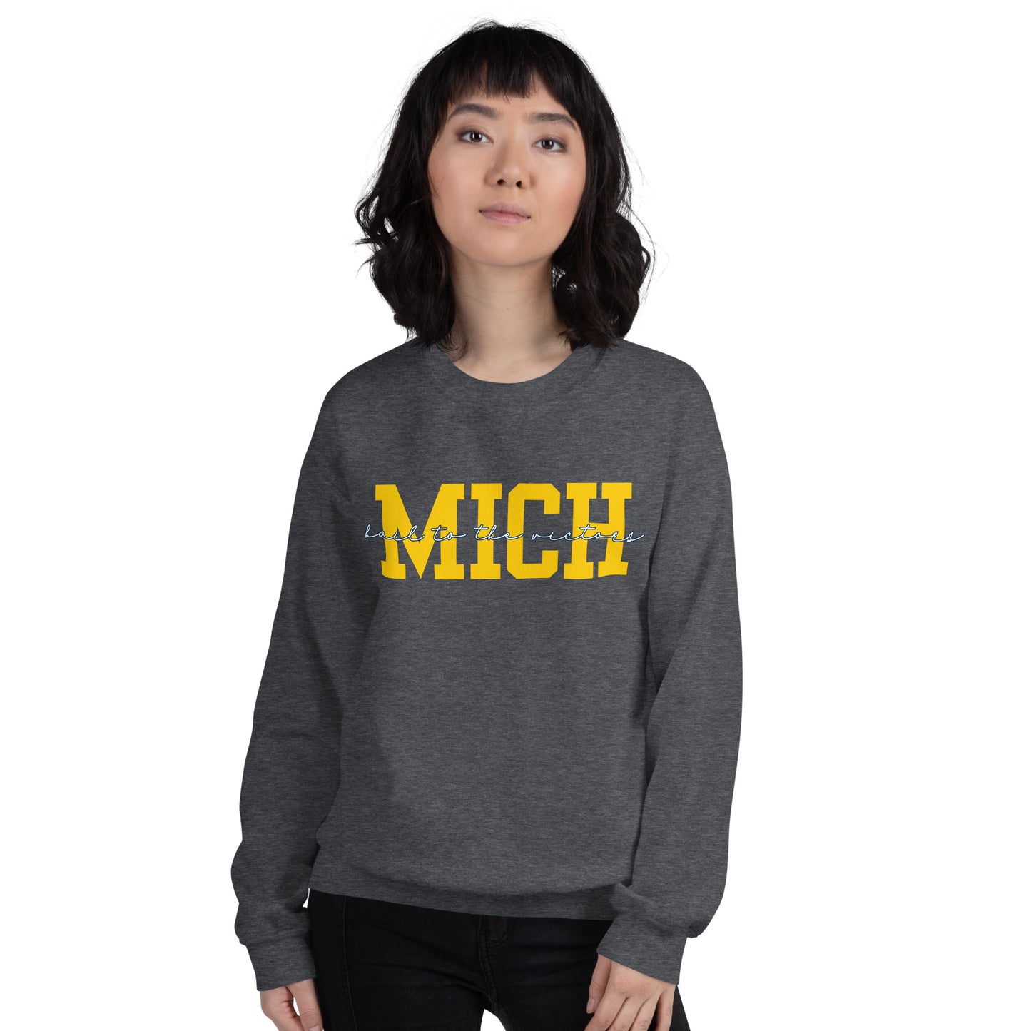 University of Michigan Yellow "Hail" Unisex Sweatshirt