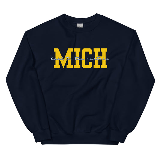 University of Michigan Yellow "Hail" Unisex Sweatshirt