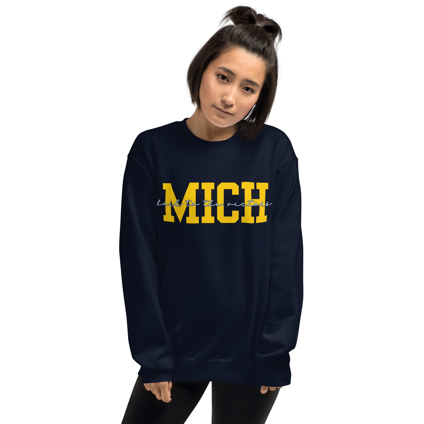 University of Michigan Yellow "Hail" Unisex Sweatshirt