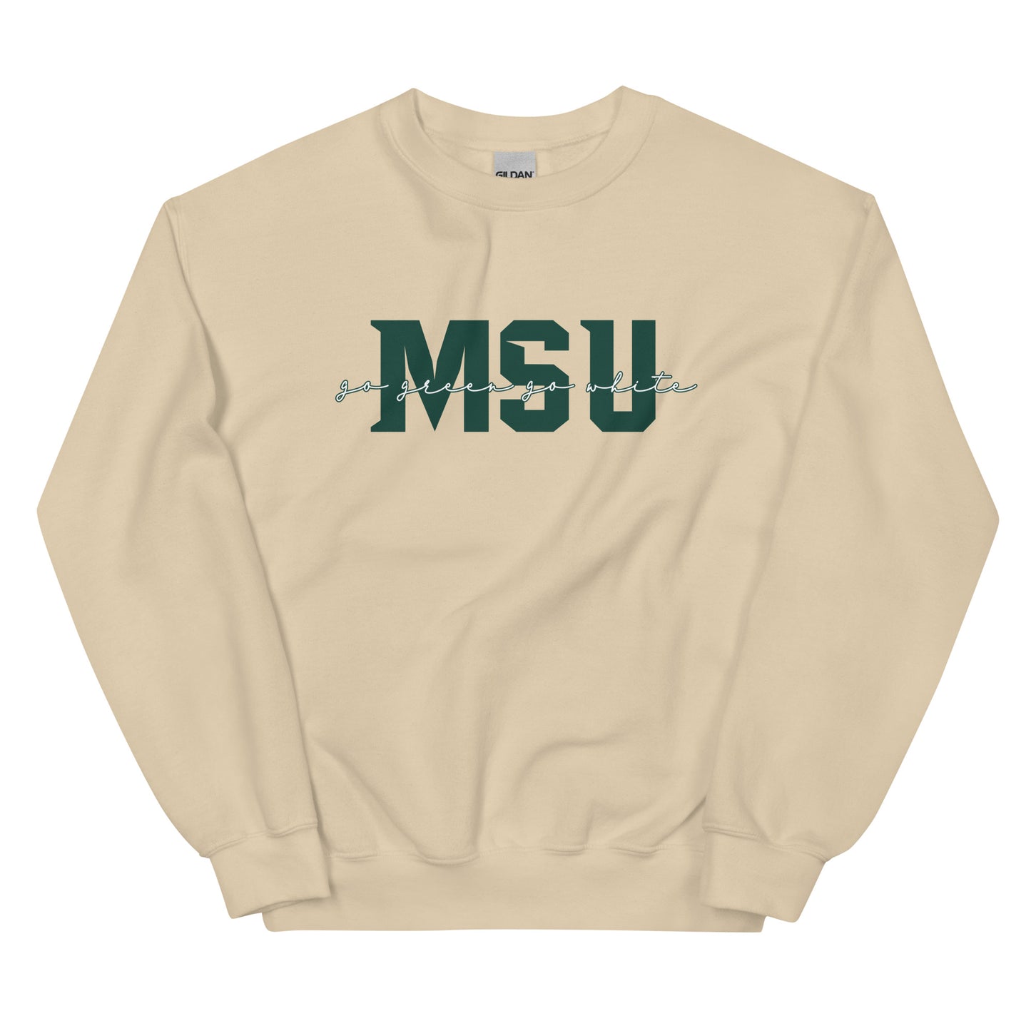 Michigan State "Go Green Go White" Unisex Crewneck