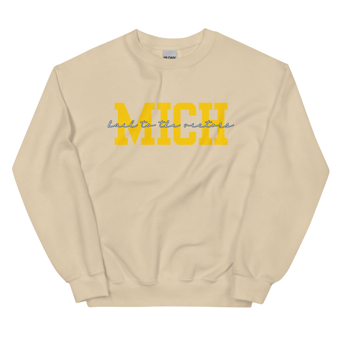 University of Michigan Yellow "Hail" Unisex Sweatshirt