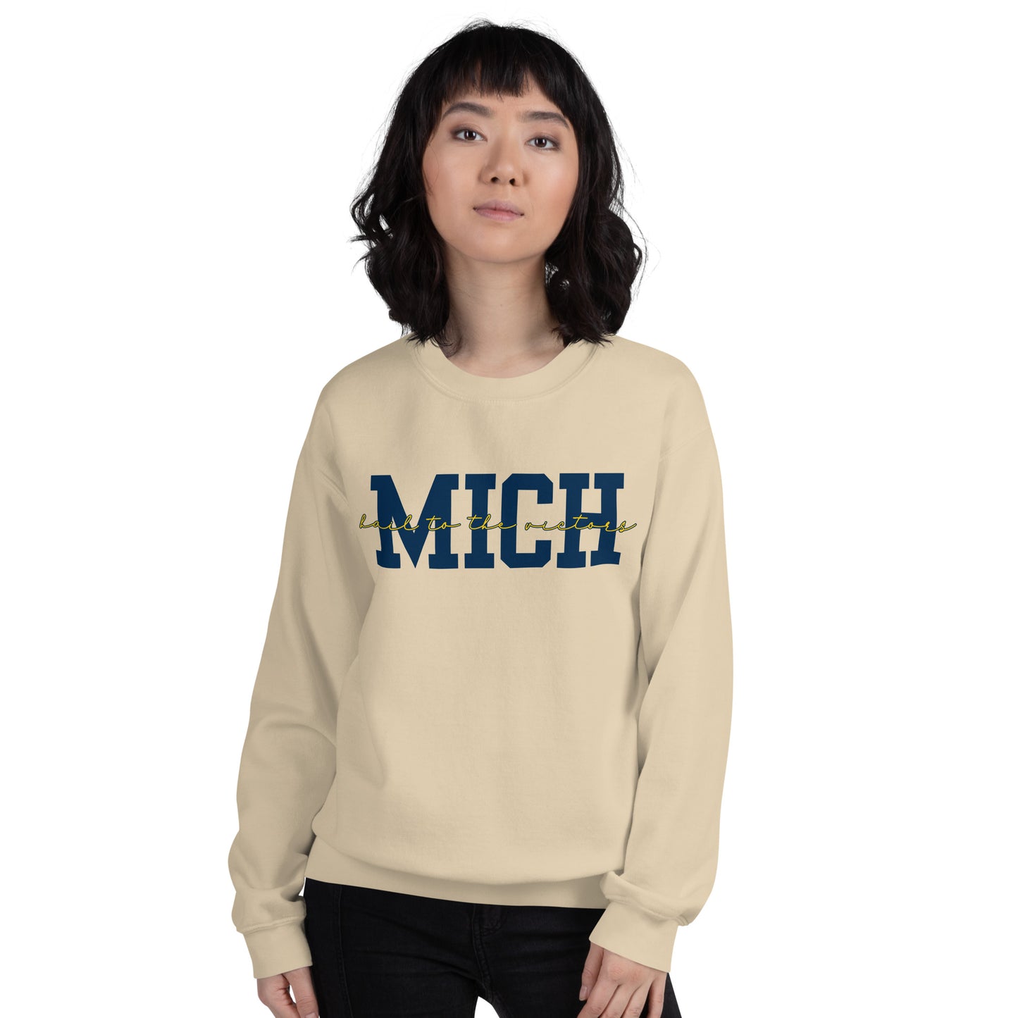 University of Michigan Blue "Hail" Unisex Crewneck