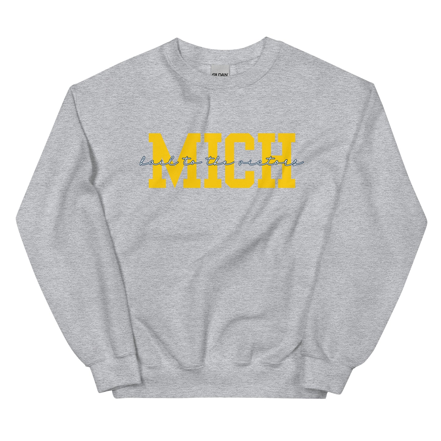 University of Michigan Yellow "Hail" Unisex Sweatshirt