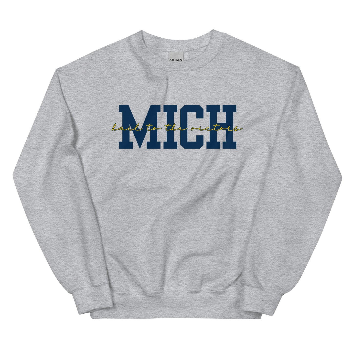 University of Michigan Blue "Hail" Unisex Crewneck