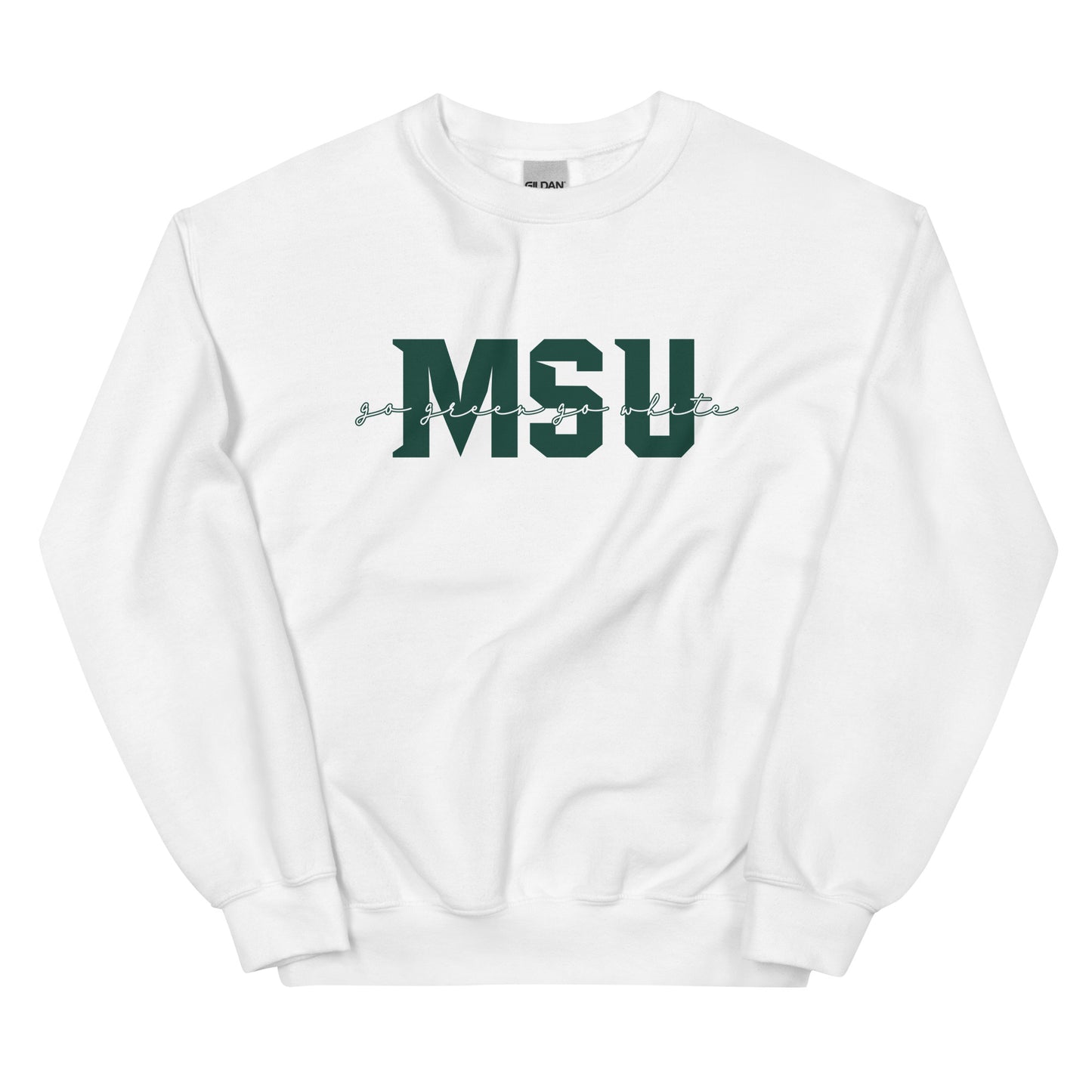 Michigan State "Go Green Go White" Unisex Crewneck