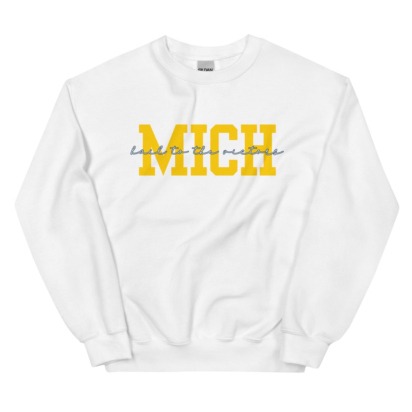 University of Michigan Yellow "Hail" Unisex Sweatshirt