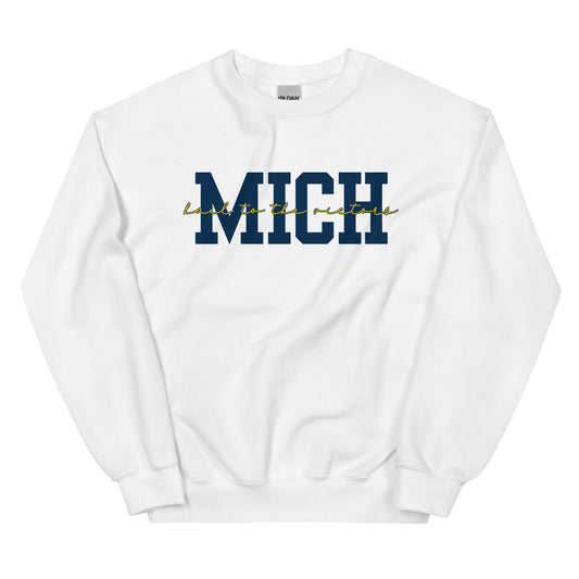 University of Michigan Blue "Hail" Unisex Crewneck