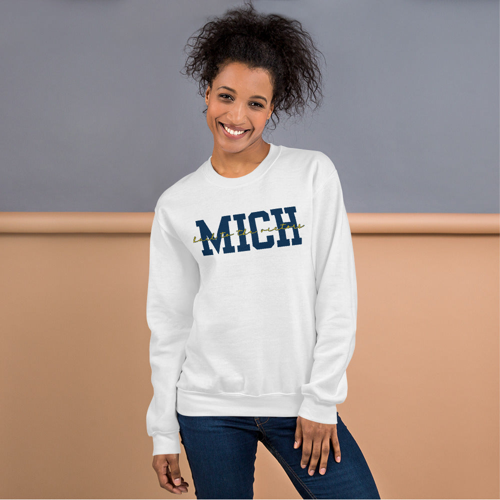 University of Michigan Blue "Hail" Unisex Crewneck