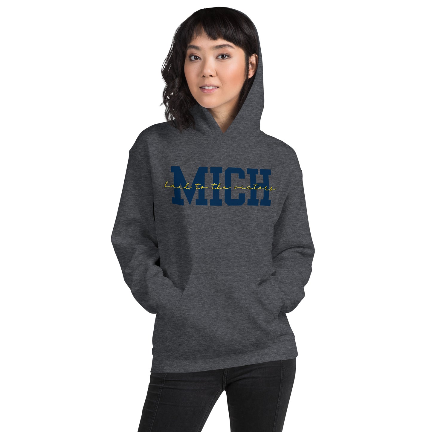 University of Michigan Blue "Hail" Unisex Hoodie