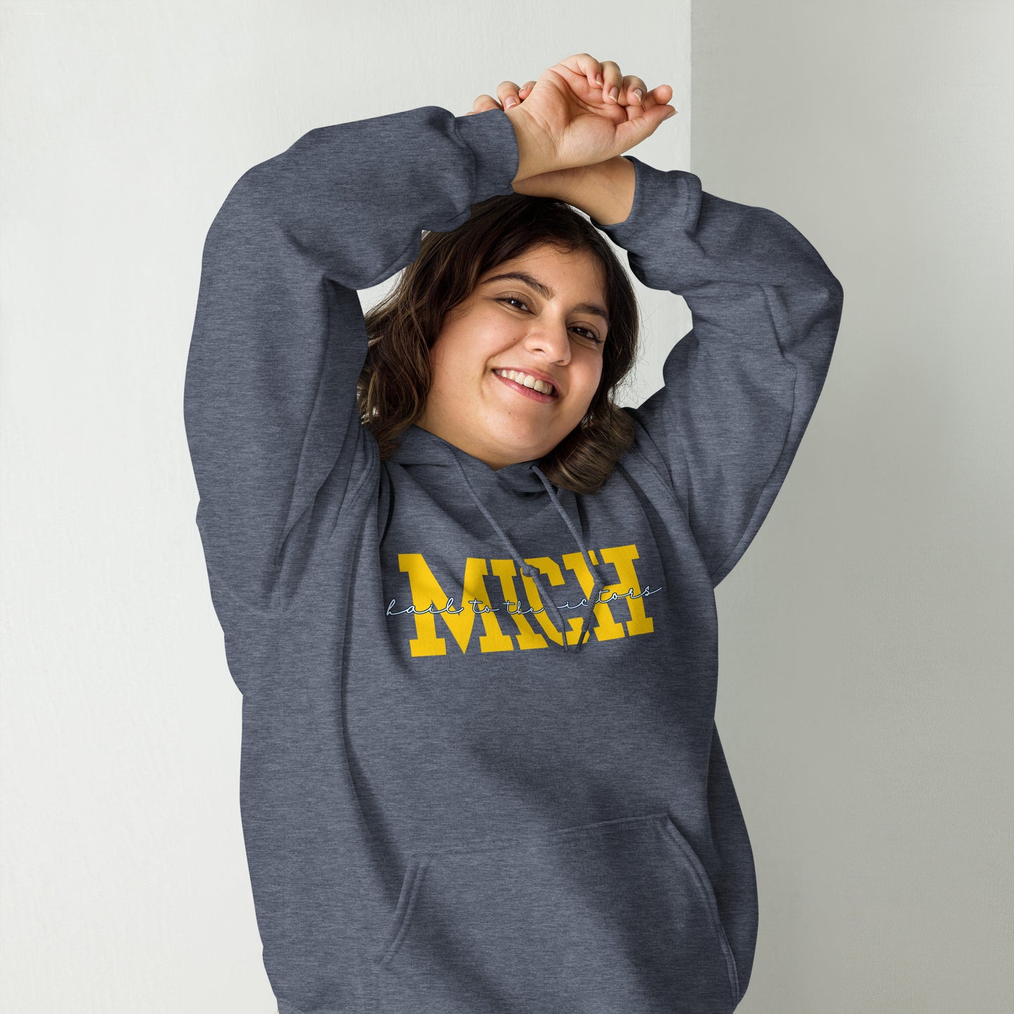 University of Michigan Yellow "Hail" Unisex Hoodie