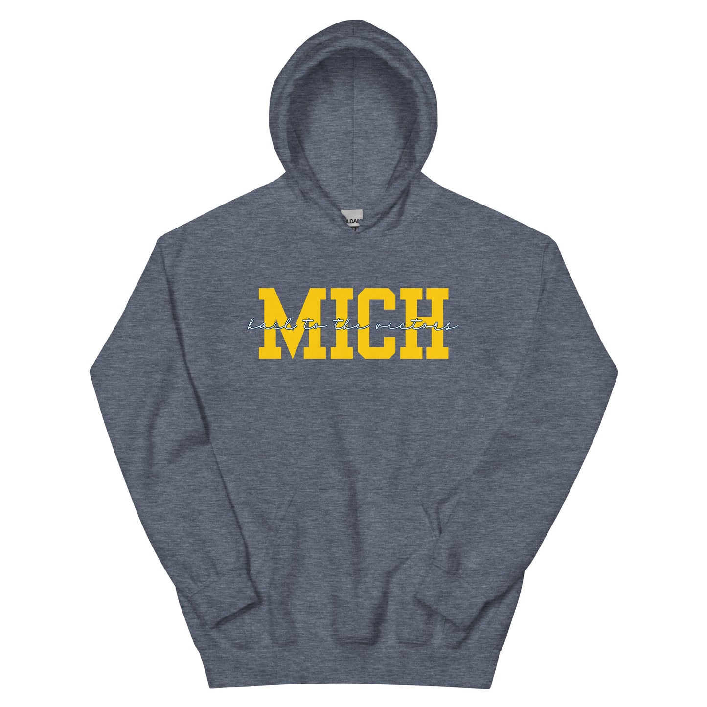 University of Michigan Yellow "Hail" Unisex Hoodie