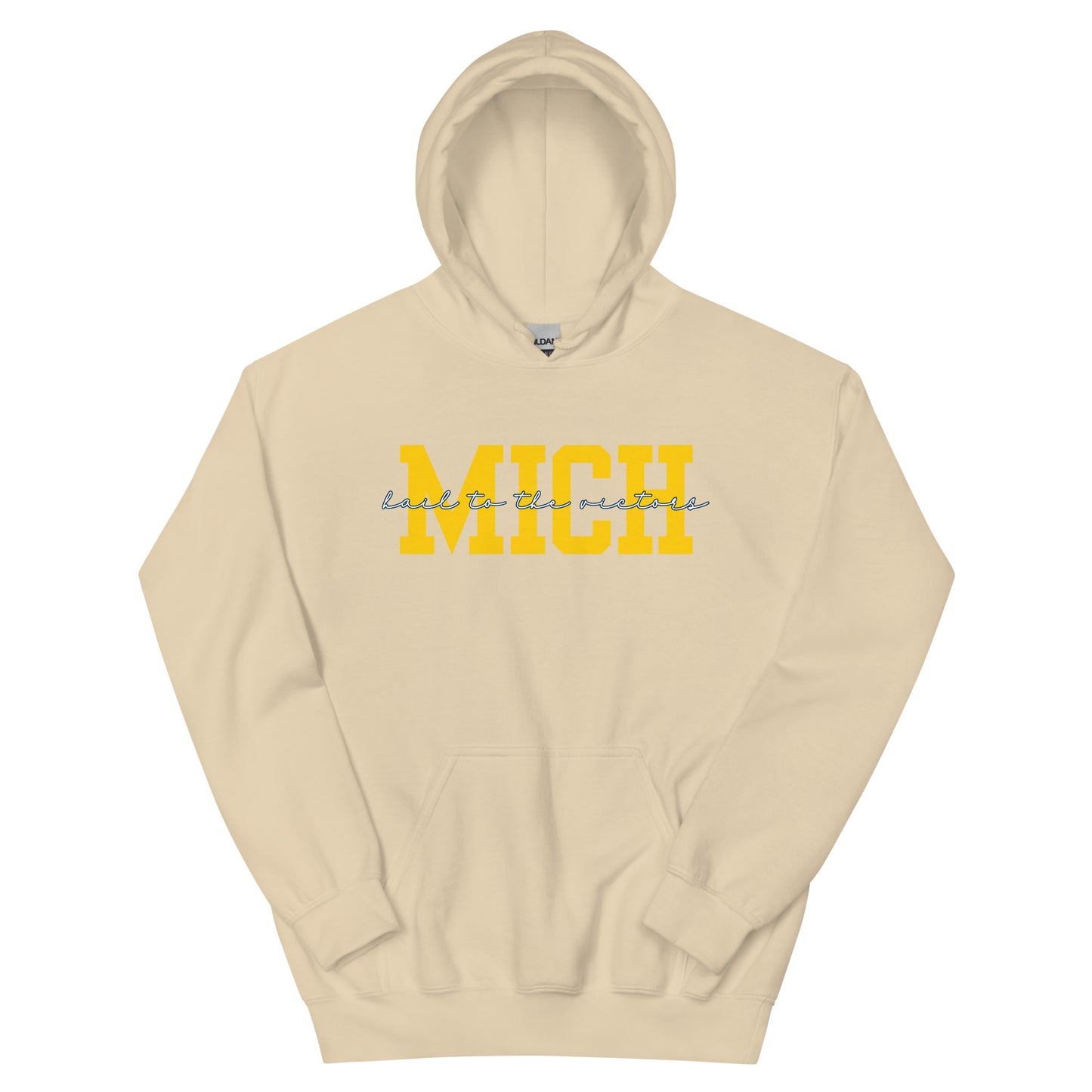 University of Michigan Yellow "Hail" Unisex Hoodie