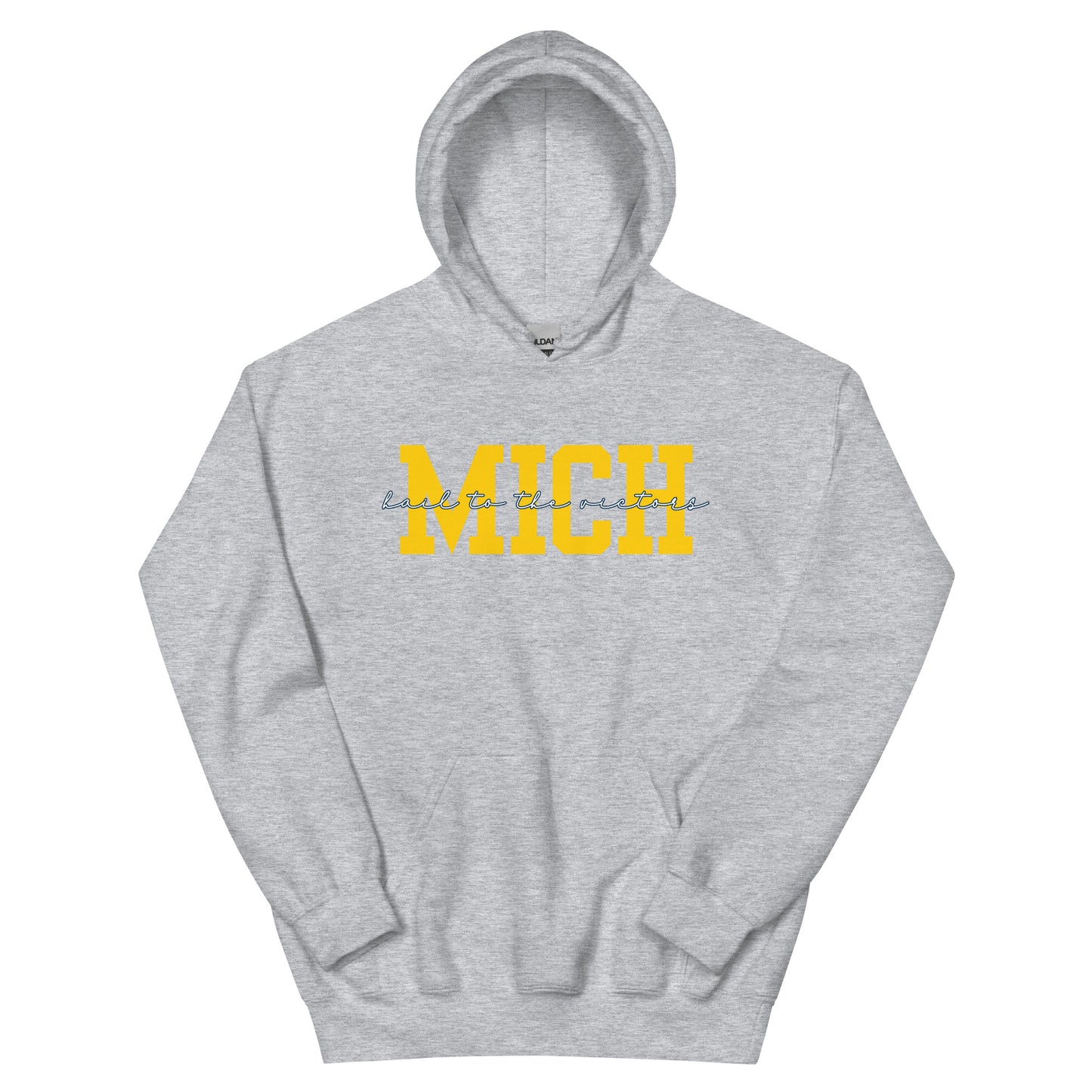 University of Michigan Yellow "Hail" Unisex Hoodie