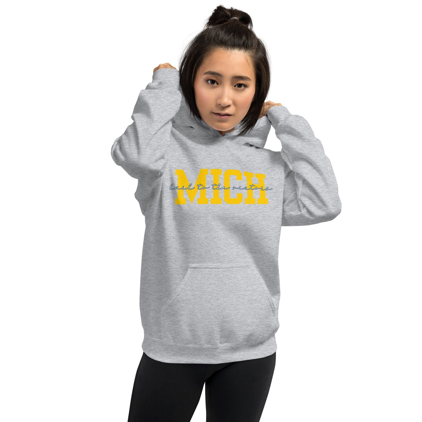 University of Michigan Yellow "Hail" Unisex Hoodie