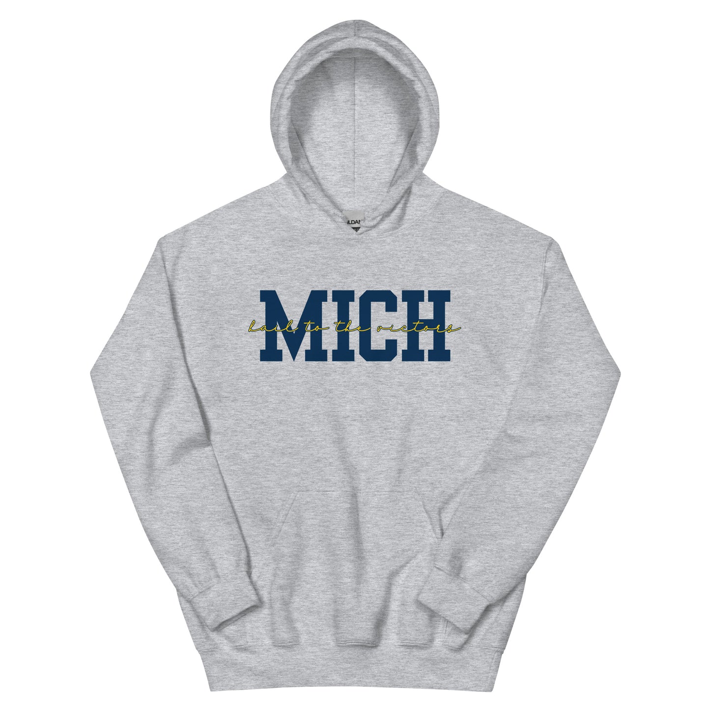 University of Michigan Blue "Hail" Unisex Hoodie