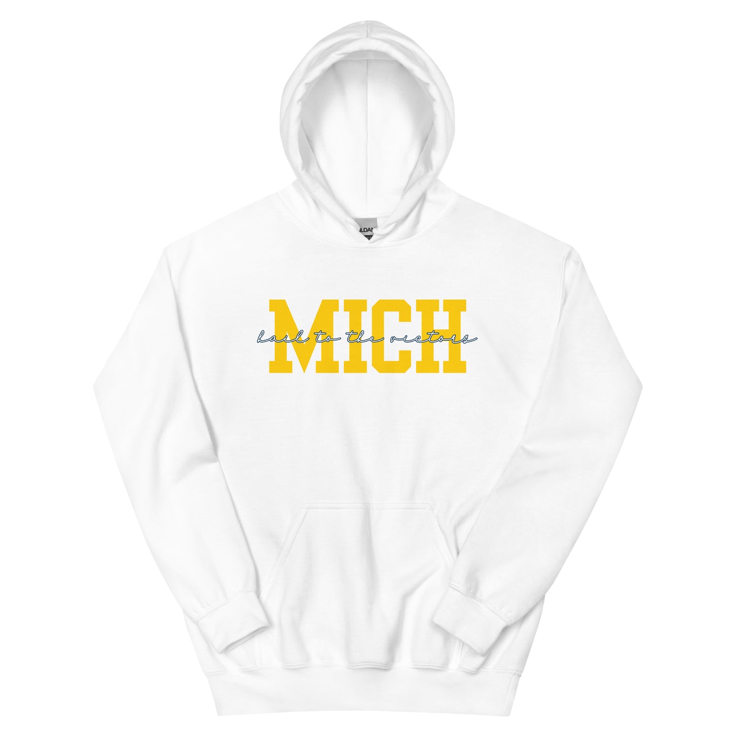 University of Michigan Yellow "Hail" Unisex Hoodie