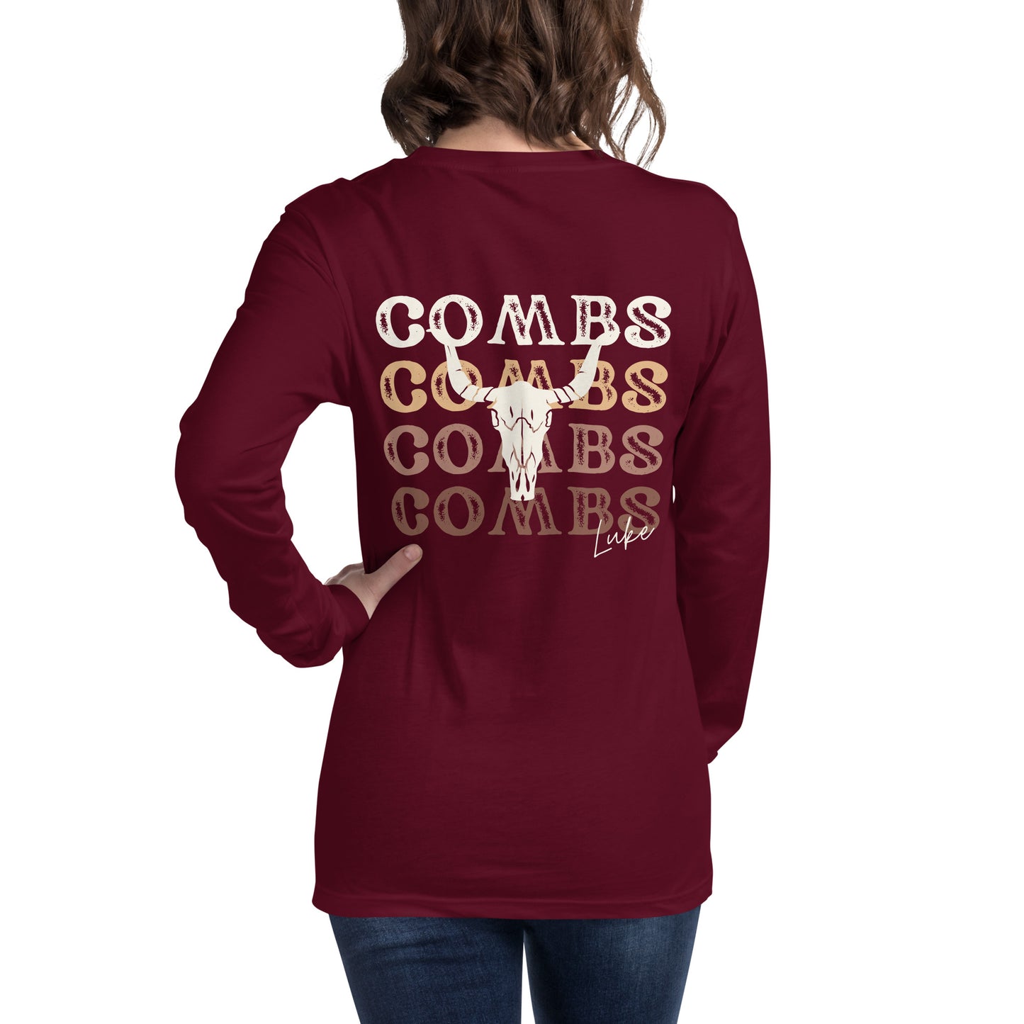 Luke Combs Statement Back Unisex Long Sleeve Tee