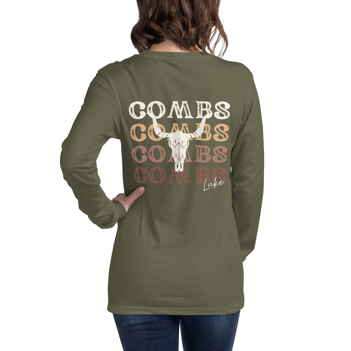 Luke Combs Statement Back Unisex Long Sleeve Tee