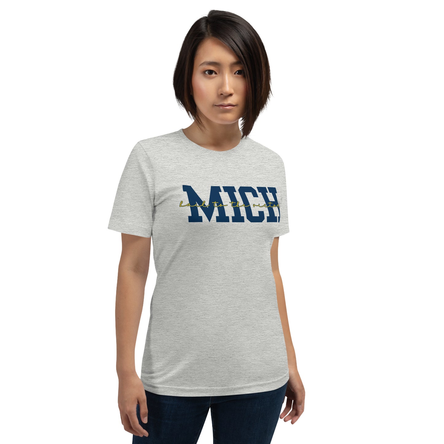 University of Michigan Blue "Hail"  Unisex t-shirt