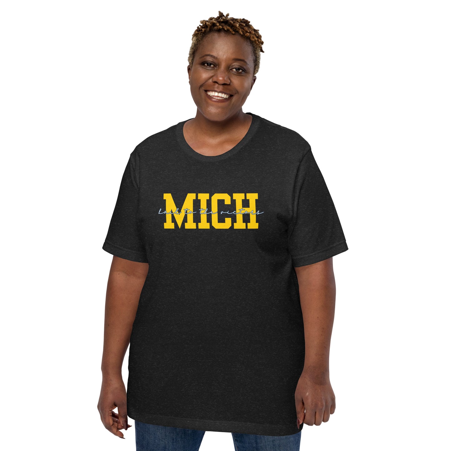 University of Michigan Yellow "Hail" Unisex t-shirt