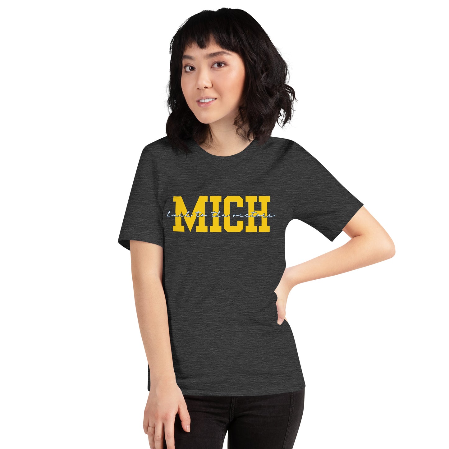 University of Michigan Yellow "Hail" Unisex t-shirt