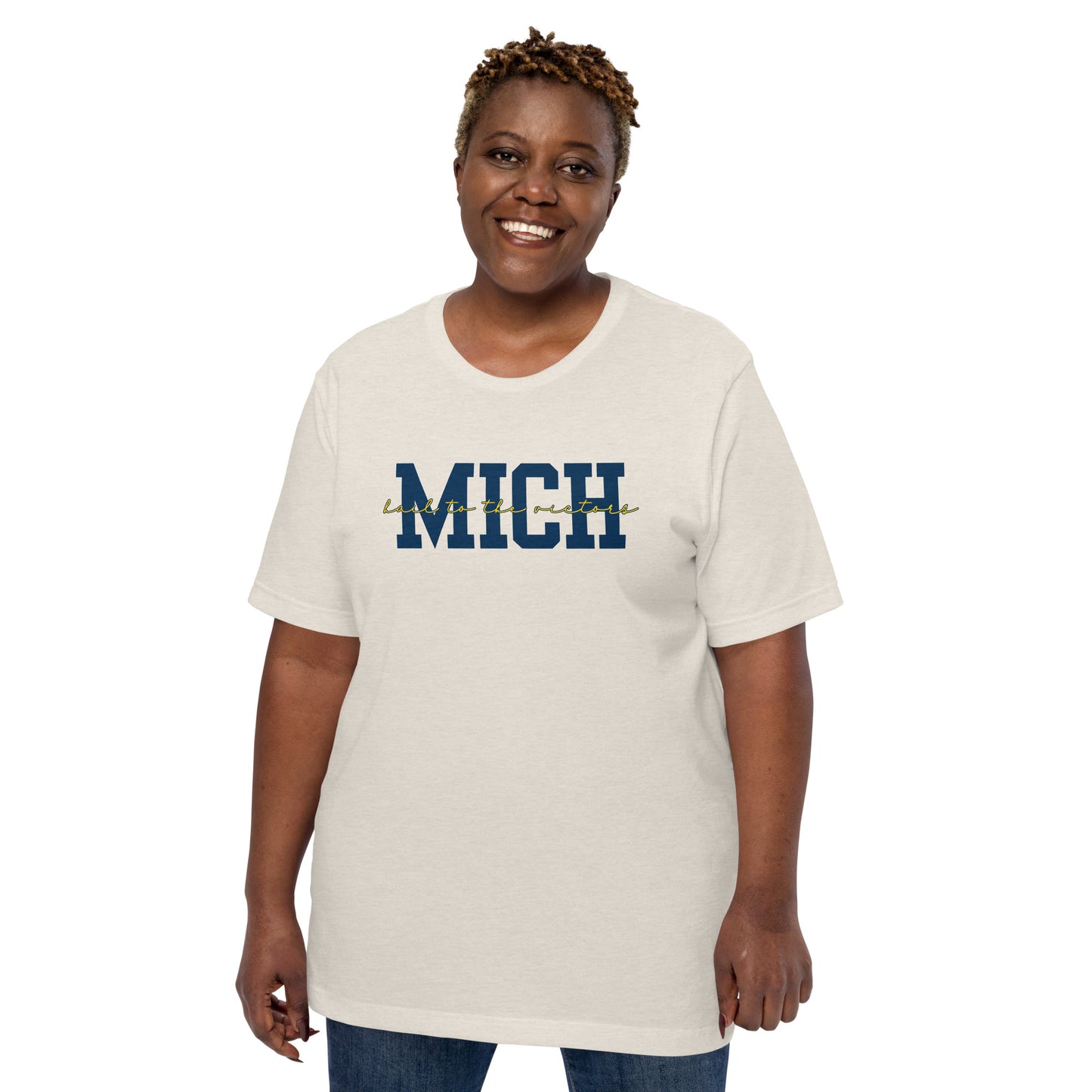 University of Michigan Blue "Hail"  Unisex t-shirt