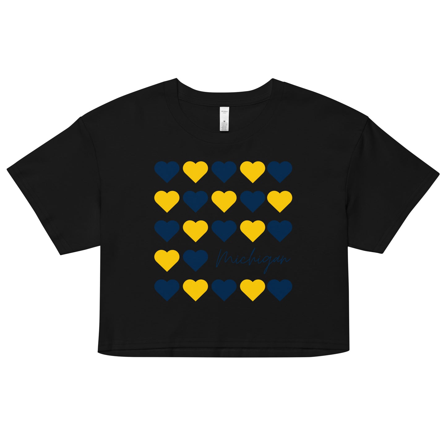 University of Michigan Hearts Women’s crop top