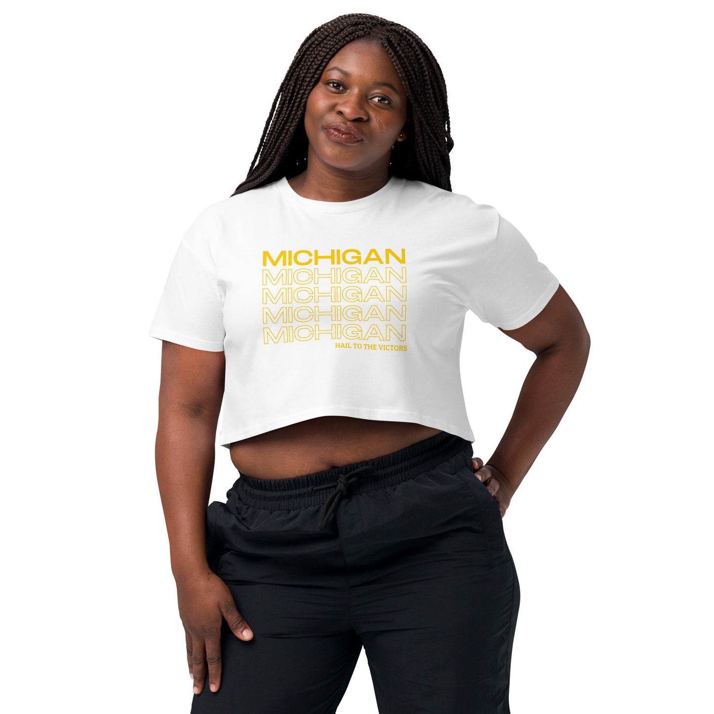 University of Michigan Have a Good Day Women’s crop top