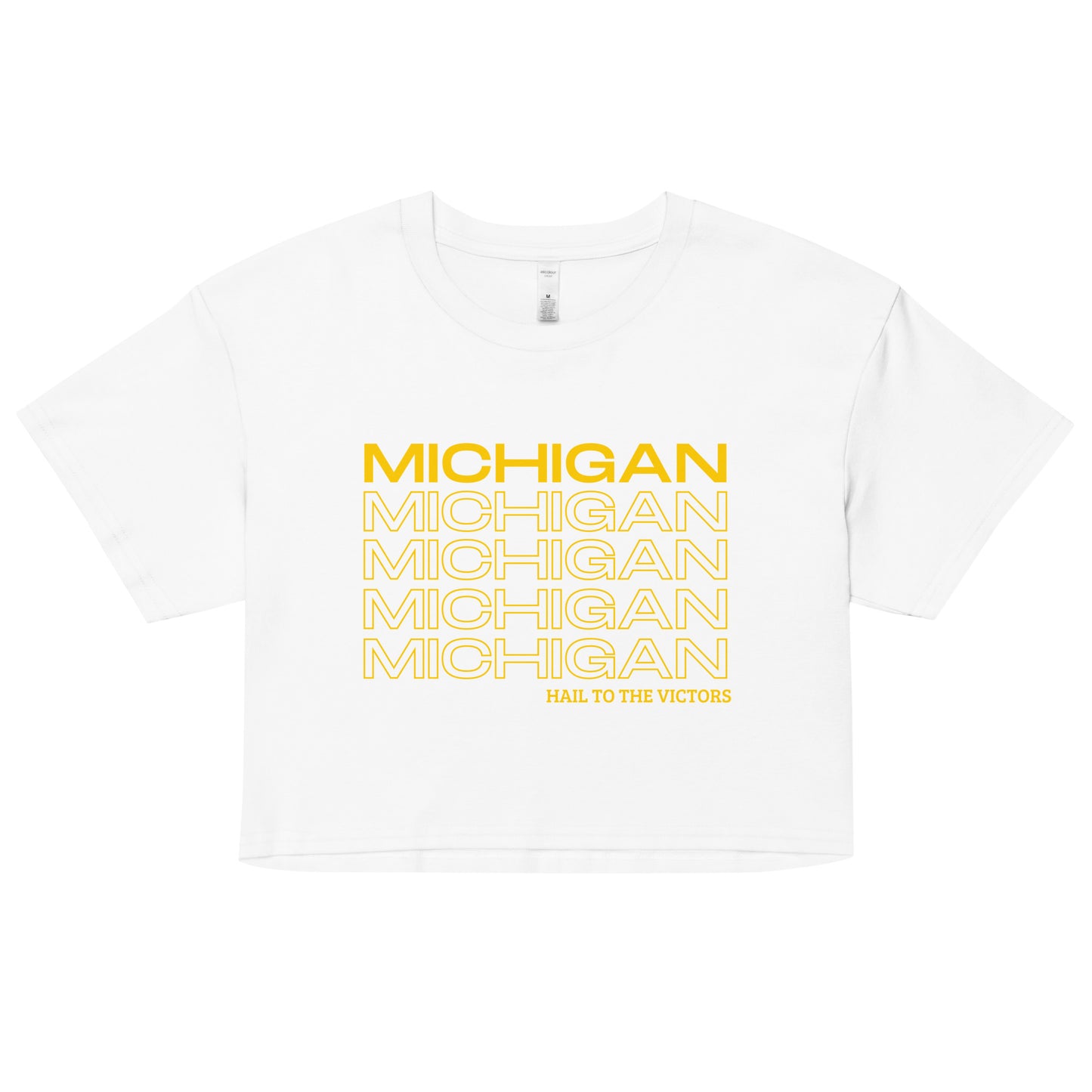 University of Michigan Have a Good Day Women’s crop top