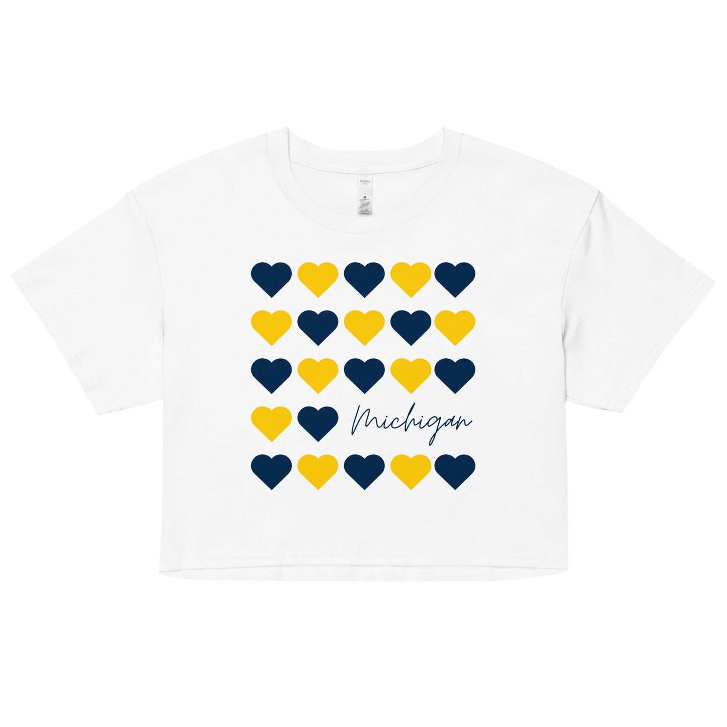 University of Michigan Hearts Women’s crop top