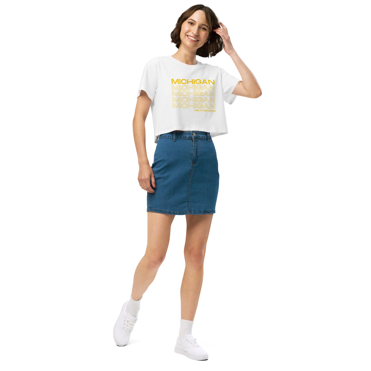 University of Michigan Have a Good Day Women’s crop top