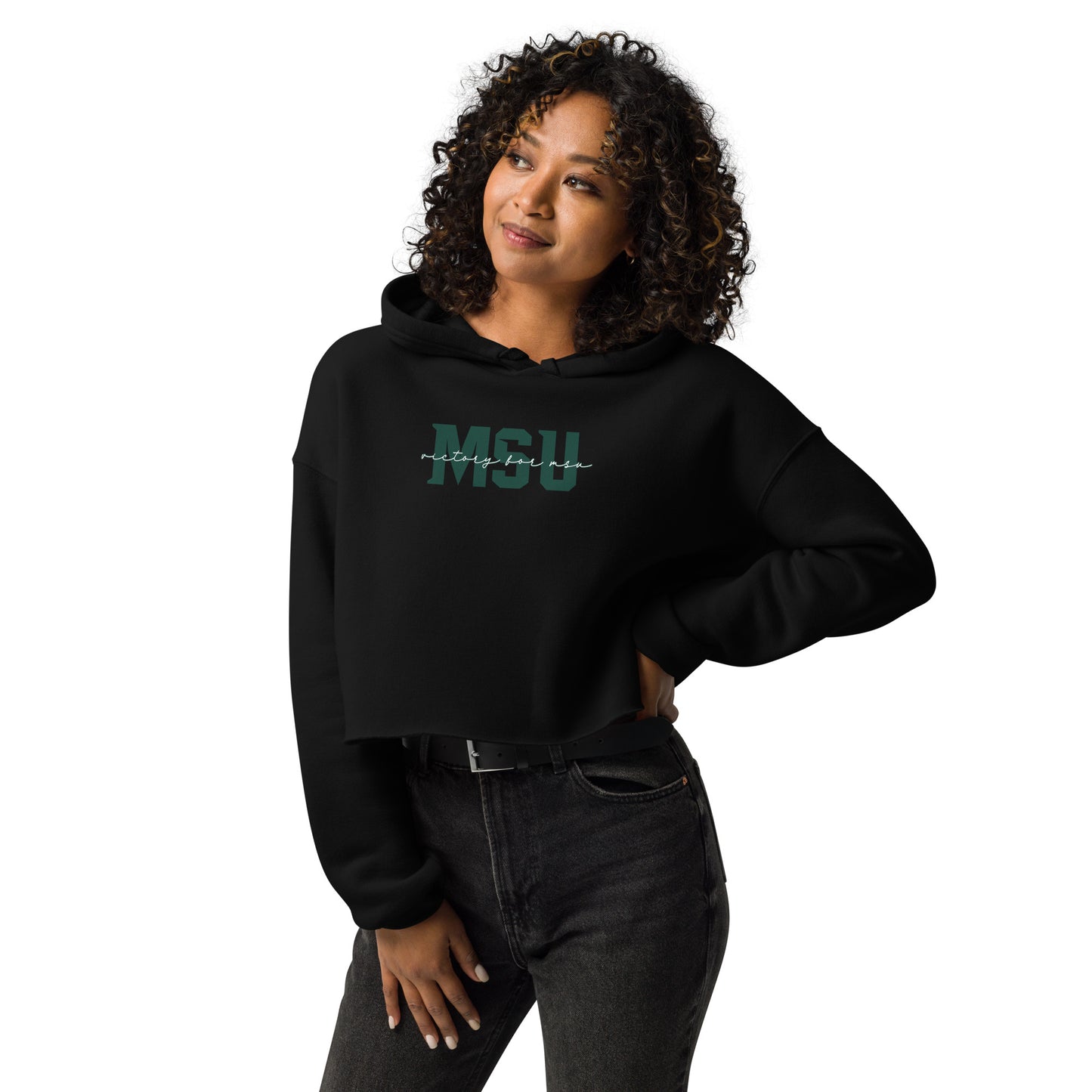 Michigan State "Victory for MSU" Crop Hoodie