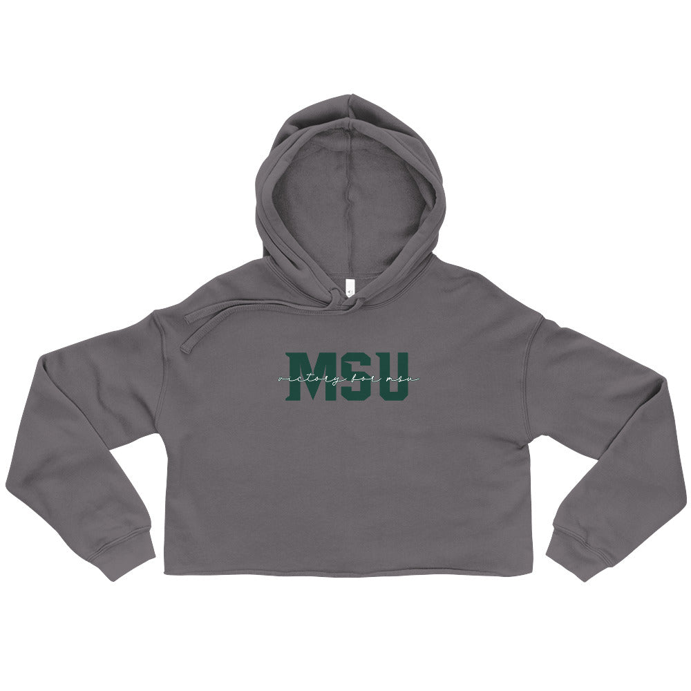 Michigan State "Victory for MSU" Crop Hoodie