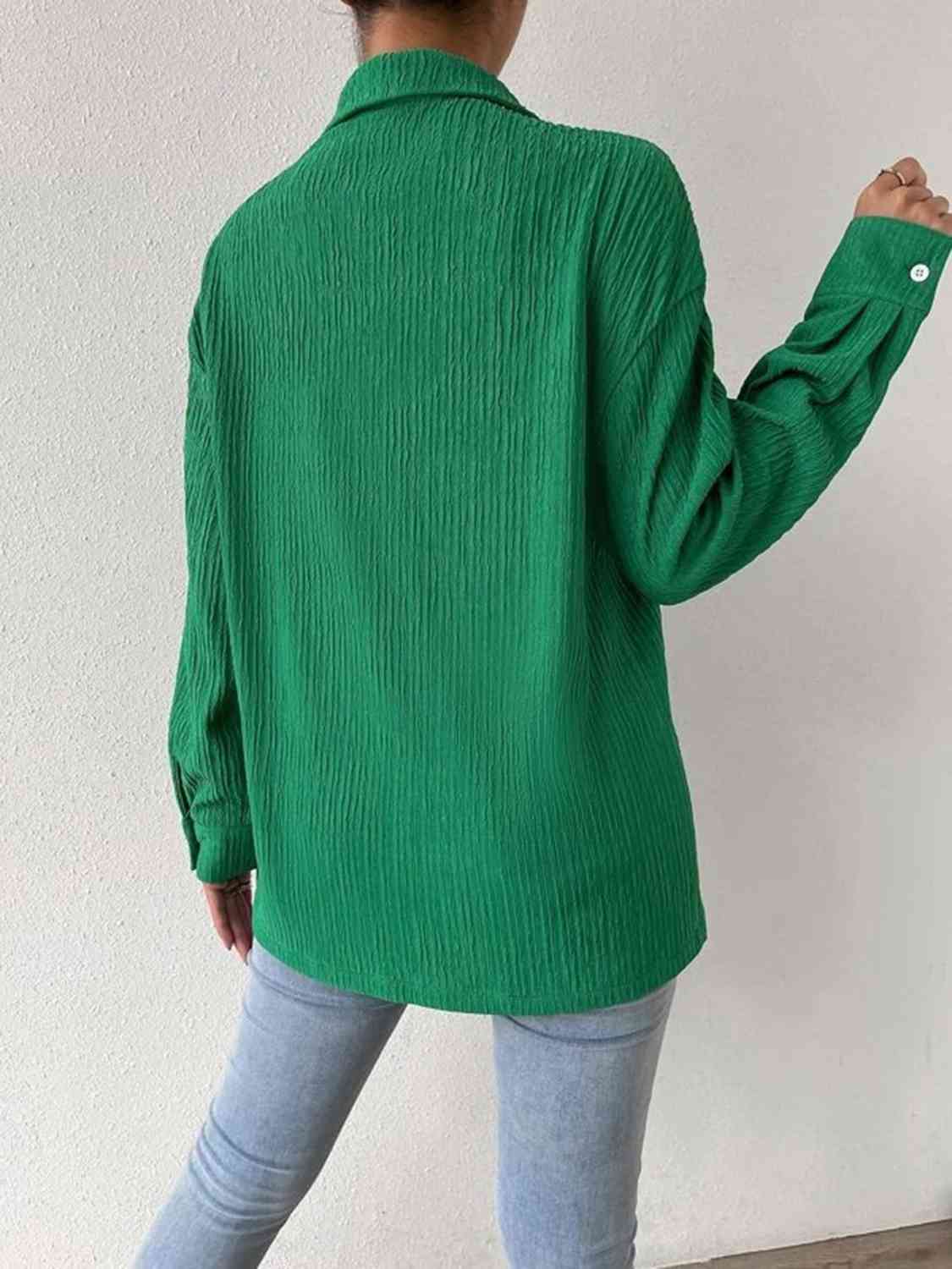 Textured Drop Shoulder Shirt