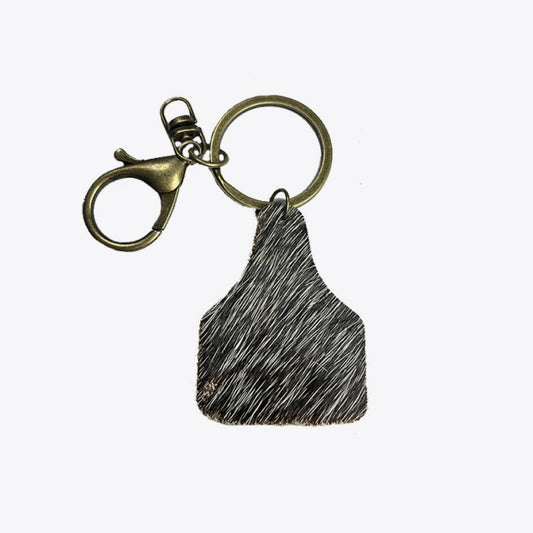 Cow Tag Key Chain