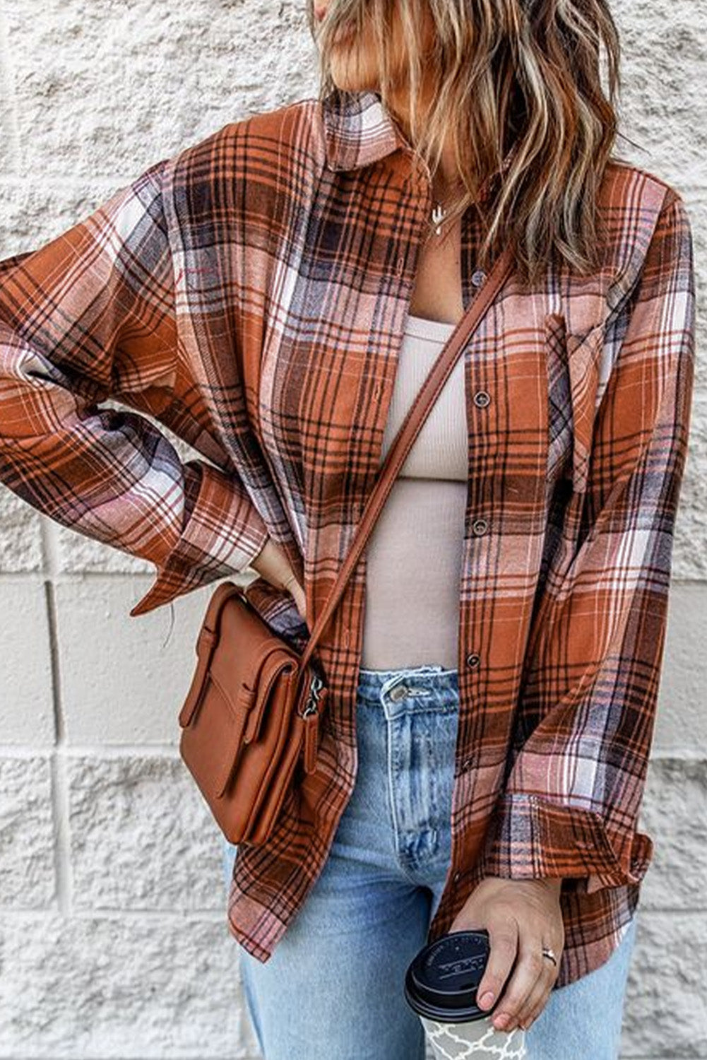 Terracotta Pocket Flannel Shirt